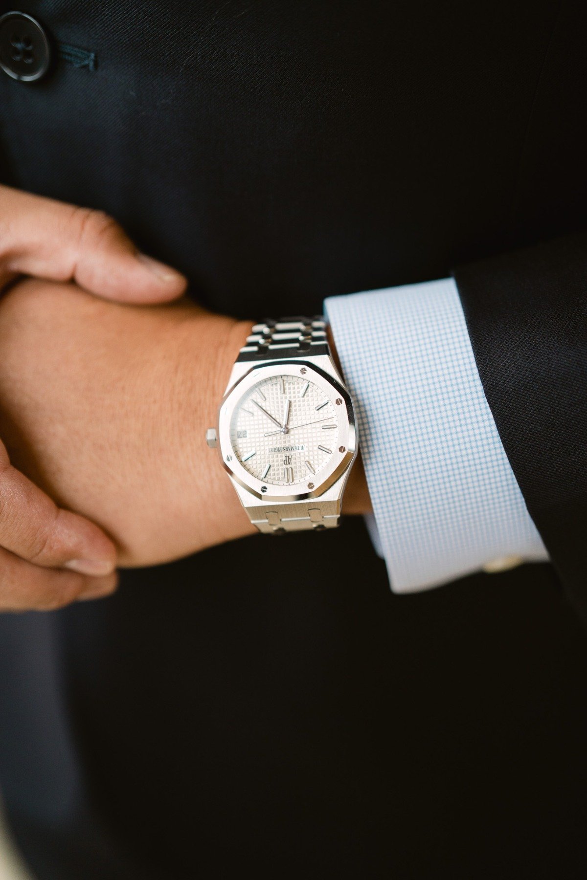Stylish groom's watch 